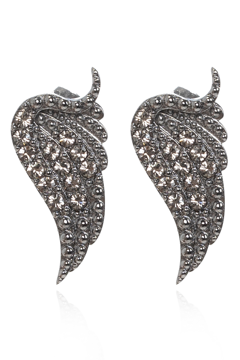 ZADIG & VOLTAIRE ロック エンベリッシュド イヤリング Silver 'Rock' earrings Zadig & Voltaire